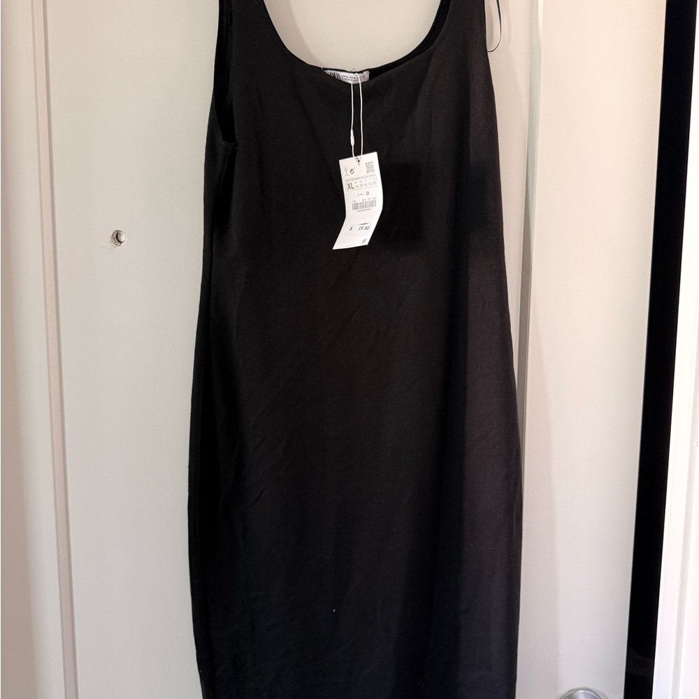 Zara Black Midi Dress